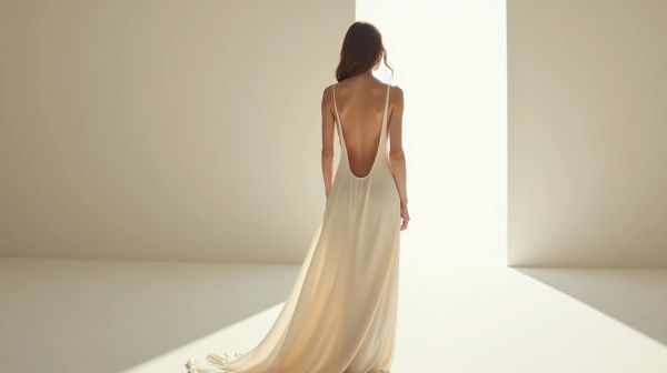 Optez pour une robe dos nu minimaliste à la mode